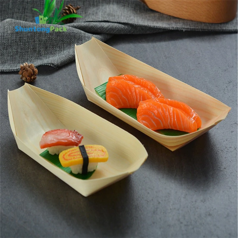 Disposable Wooden Food Boat manufacturers