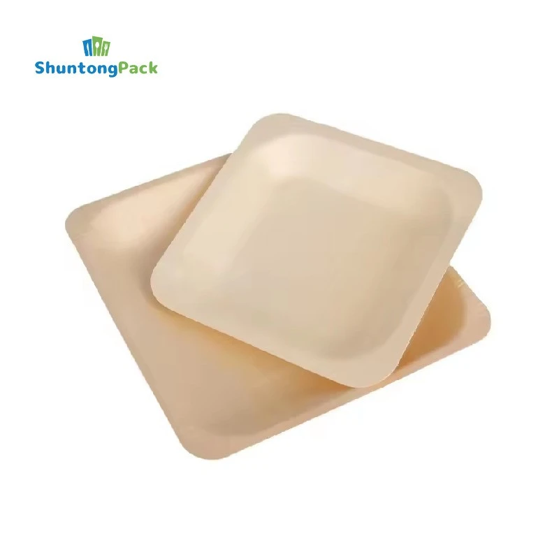 OEM Square Disposable Birch Wooden Plates OEM Square Disposable Birch Wooden Plates